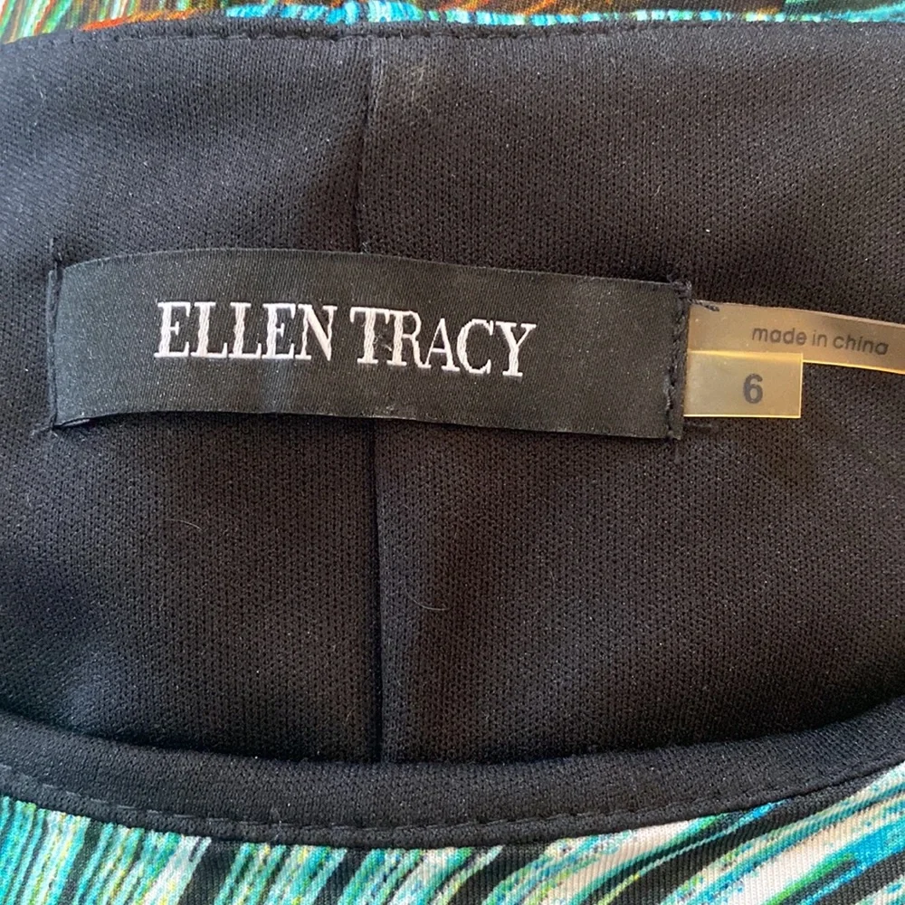Ellen Tracy Wave Midi Dress Size 6